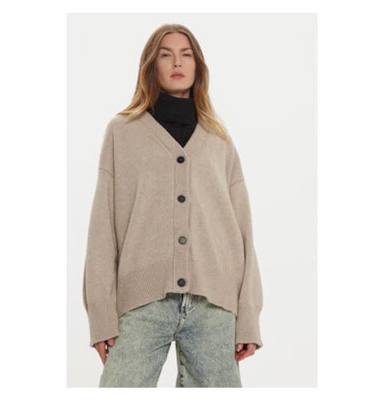 Дамски кардиган -  304948886 - Вискоза/Полиамид/Вълна - Един размер INTL - Кафяв VICOLO