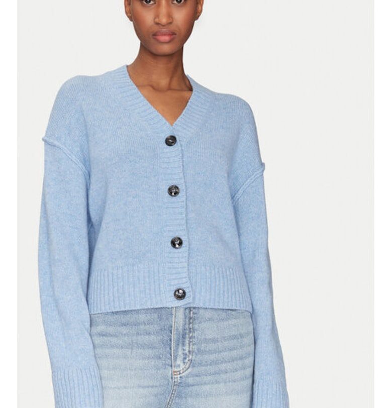 Дамски кардиган -  305138323 - Вълна - Син - Син Day Birger