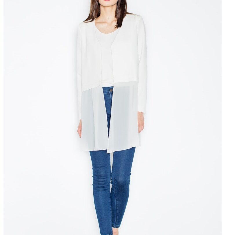 Дамски кардиган -  M441 - екрю - полиестер и вискоза Figl