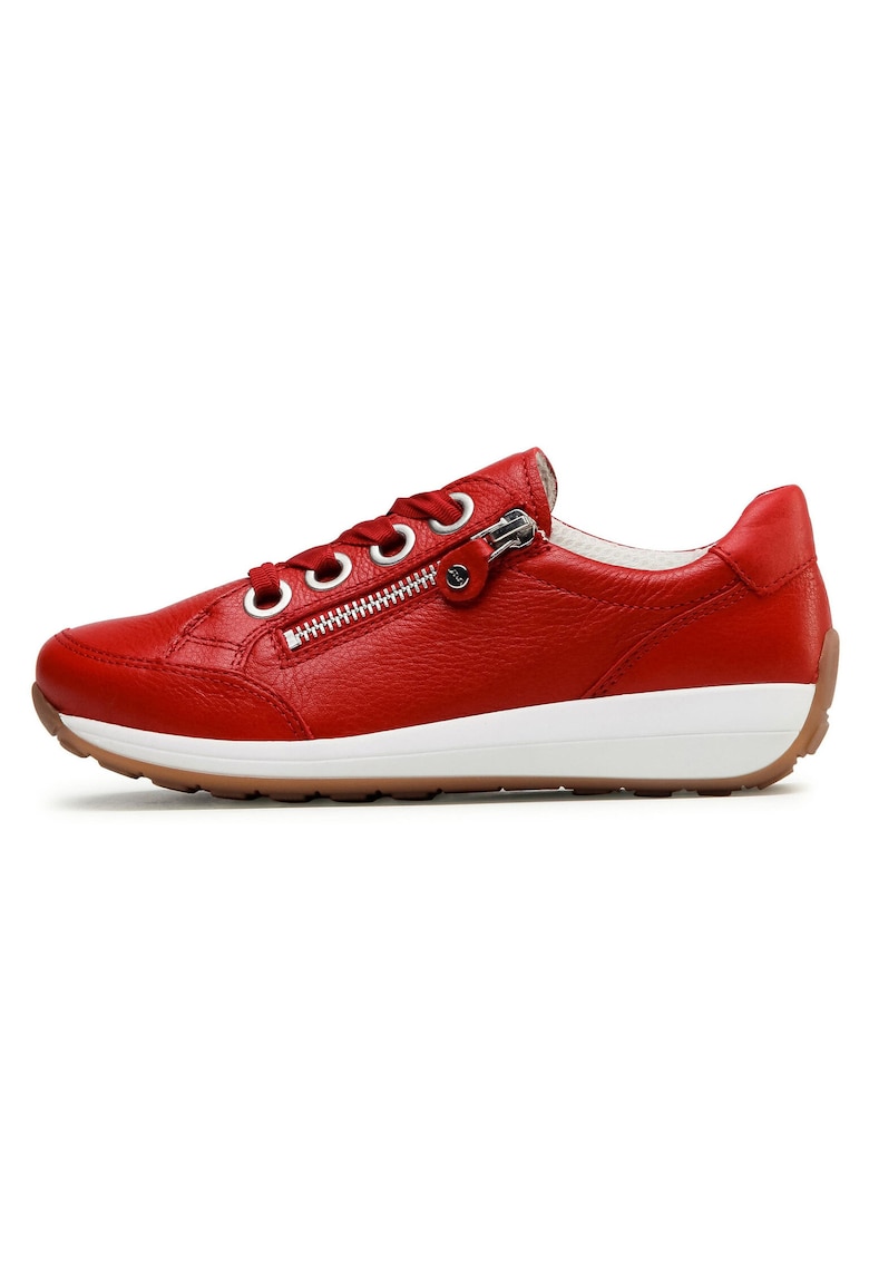 Дамски кецове - 208343701 - естествена кожа - червен Ara