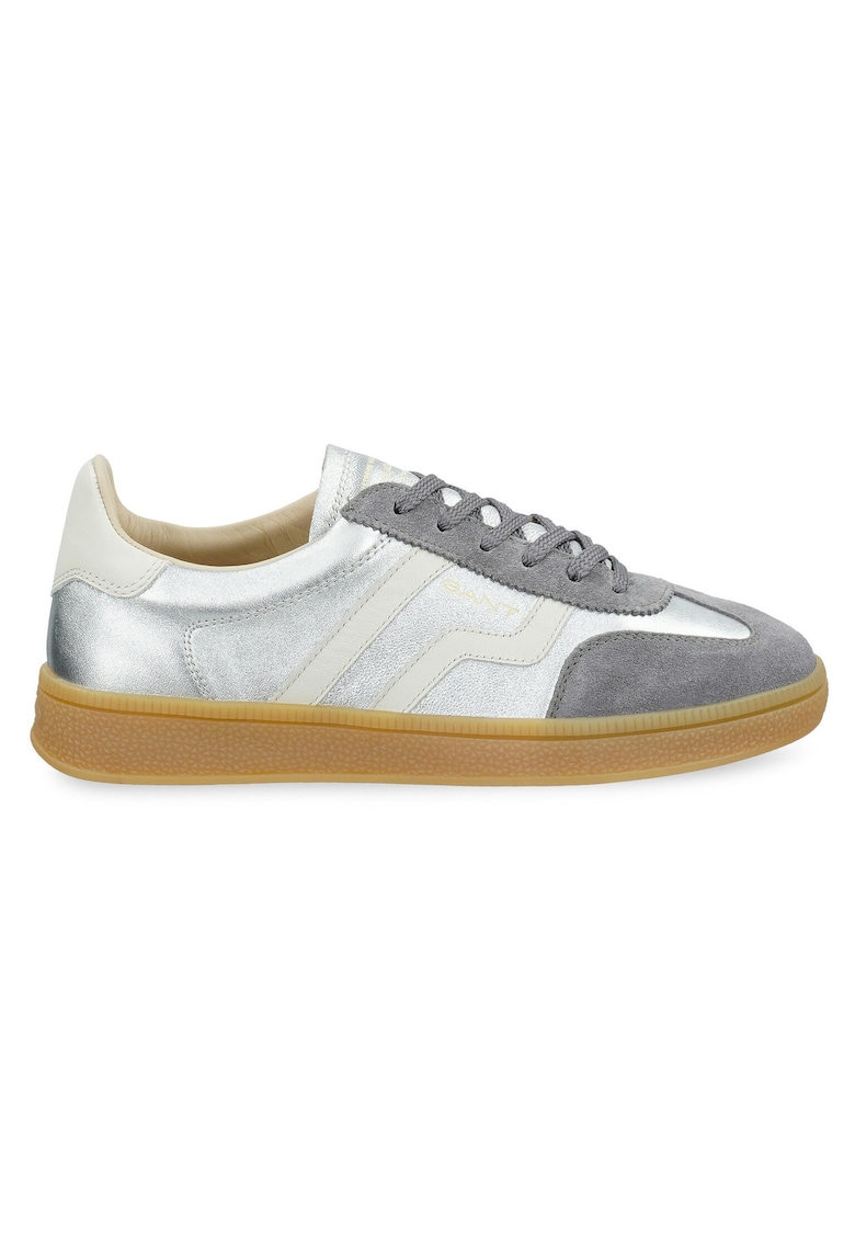 Дамски кецове - 305603173 - естествена кожа - сив Gant