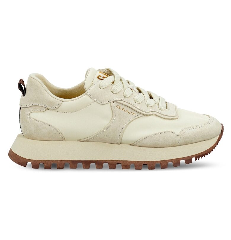 Дамски кецове -  305604798 - текстилен материал - бежов Gant