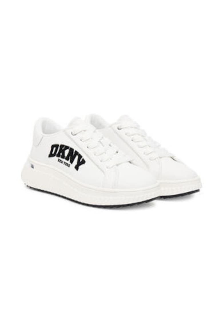 Дамски кецове - 305658937 - естествена кожа - бял DKNY