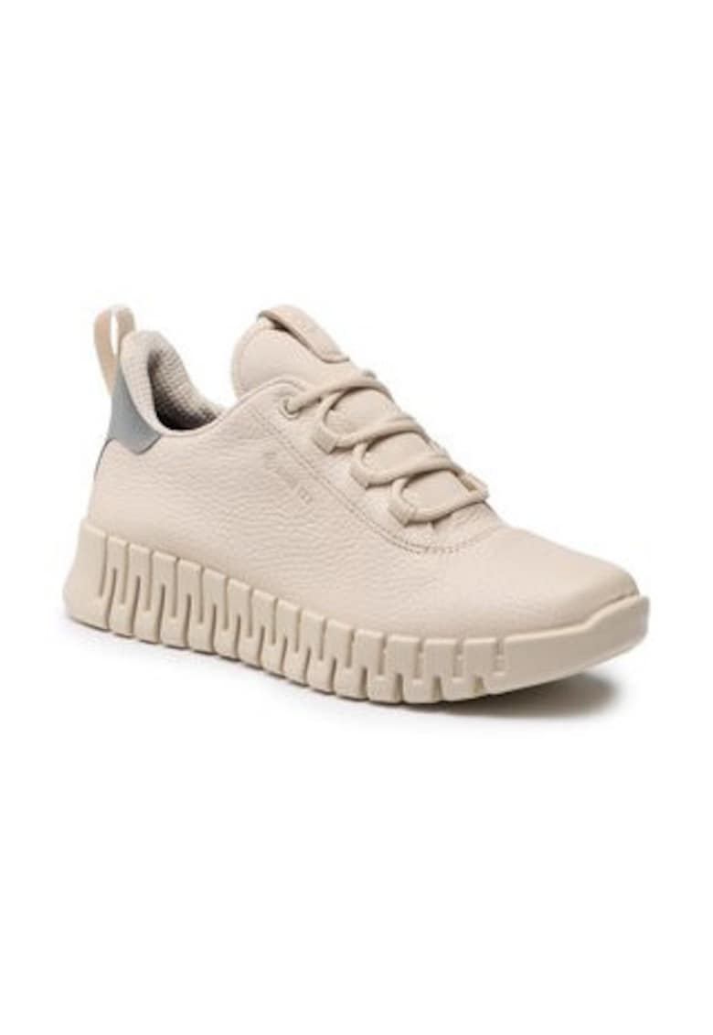 Дамски кецове GRUUV - водоустойчиви - гъвкава подметка - естествена кожа - бежови Ecco