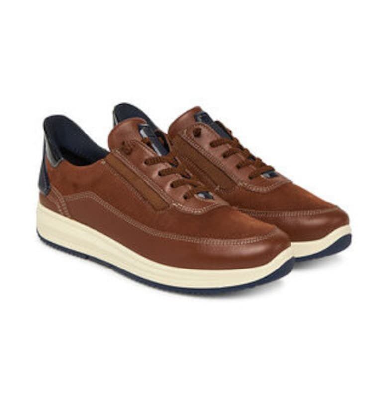 Дамски кецове - Ара - 305490728 - естествена кожа - кафяв Ara