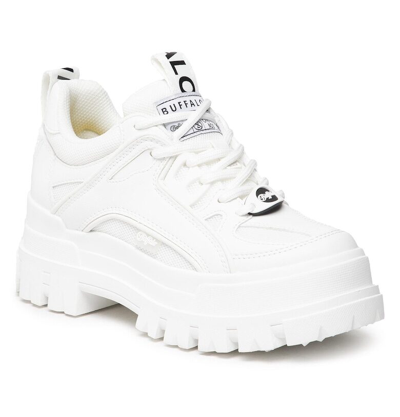 Дамски кецове -  еко кожа - бял Buffalo