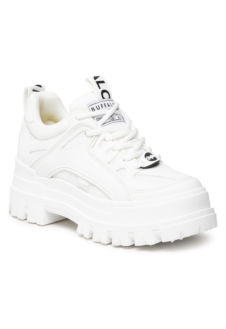 Дамски кецове - еко кожа - бял Buffalo