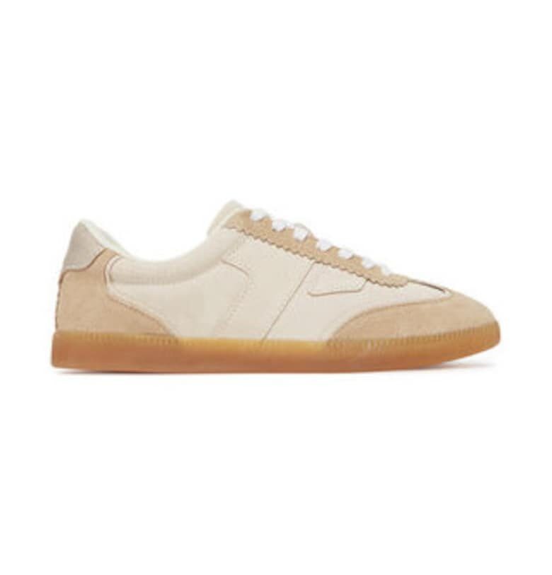 Дамски кецове -  естествена кожа - бежов - TOMS