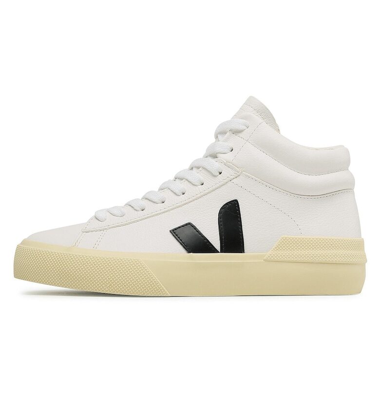 Дамски кецове -  естествена кожа - бял Veja