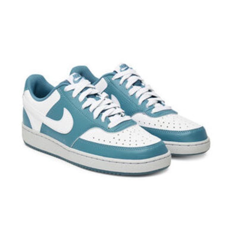 Дамски кецове -  естествена кожа - бял/син Nike