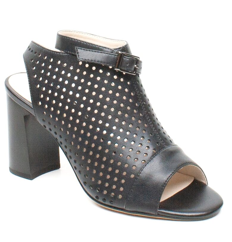 Дамски летни перфорирани сандали 596 33 черни Jose Simon