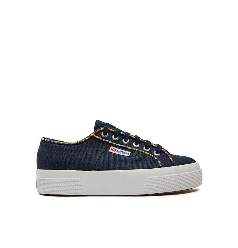 Дамски маратонки -  303821 - Текстил - тъмносини Superga