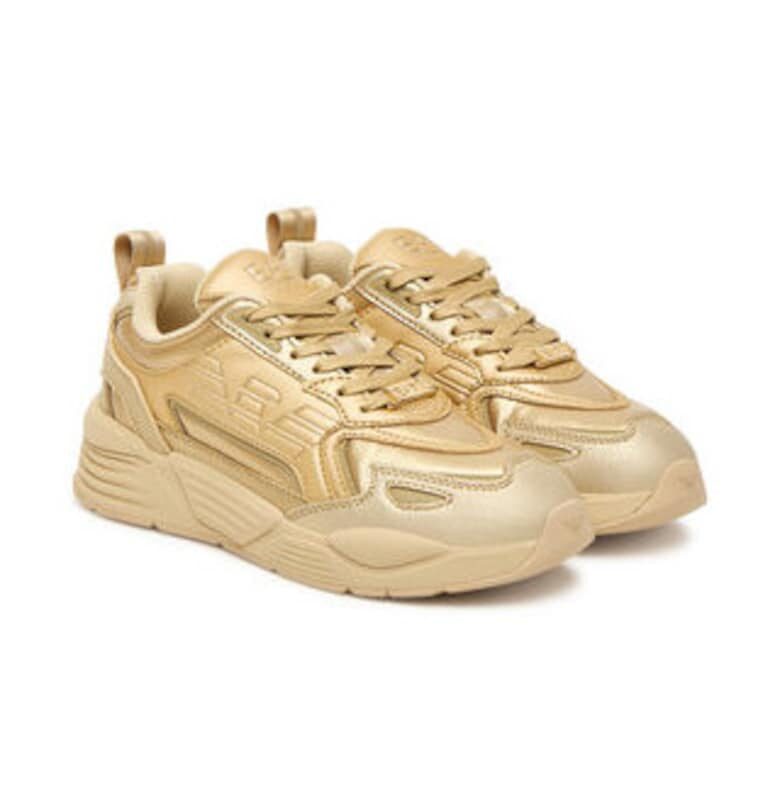 Дамски маратонки 305577054 - Emporio Armani  Екологична кожа - Златист EA7