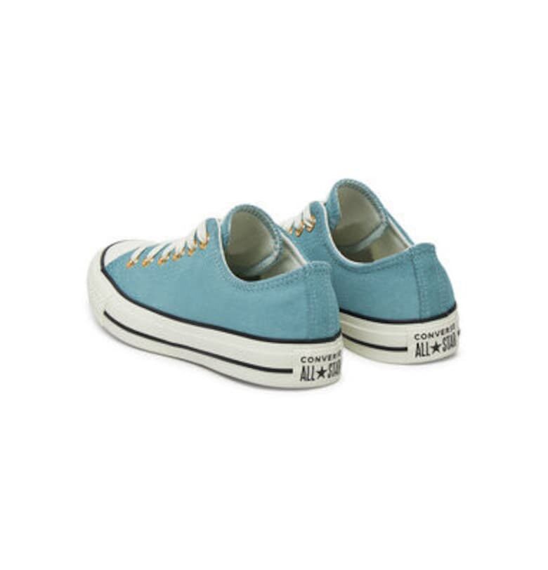 Дамски маратонки - A13817C -  Естествена кожа - Син Converse