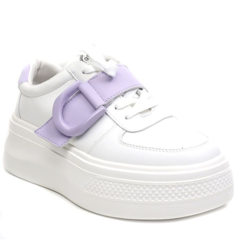 Дамски маратонки E23070 WHITE/LAVENDER FRANCO GERARDO