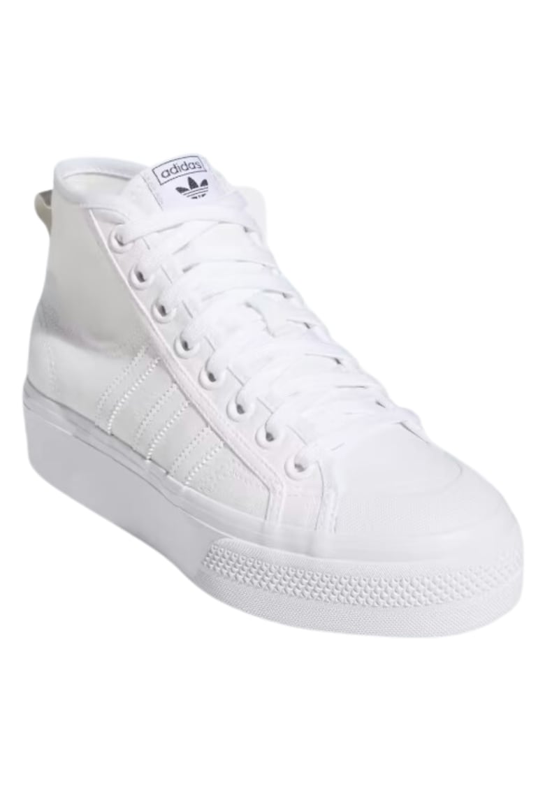 Дамски маратонки - Nizza - Текстил - Бял adidas