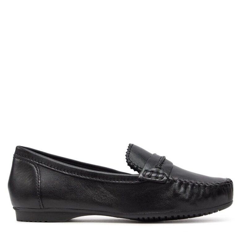 Дамски мокасини  303581121 - Естествена кожа - Черни Marco Tozzi