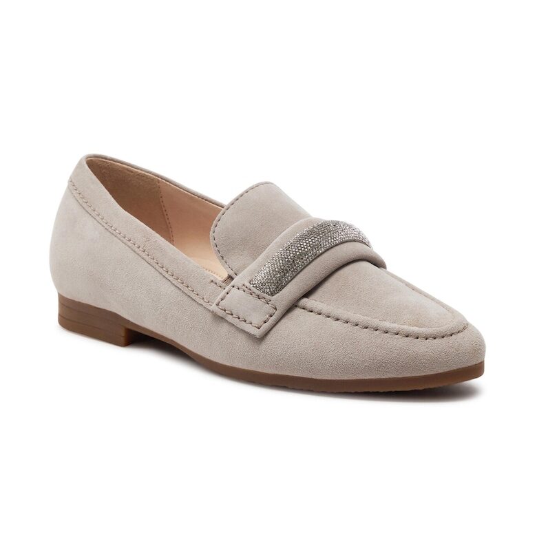 Дамски мокасини -  85789 - Бели - Естествена кожа Gabor