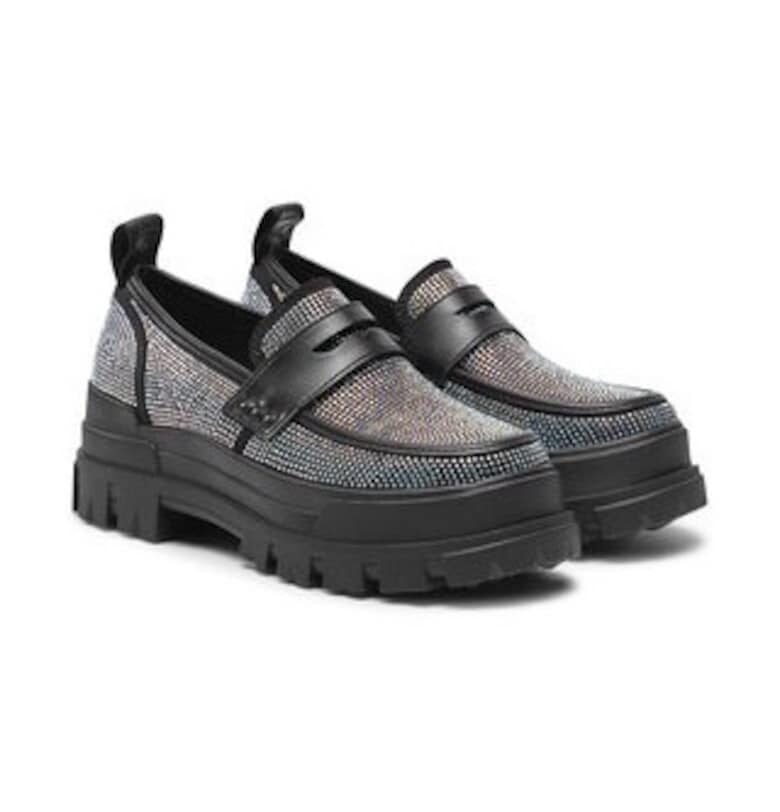 Дамски мокасини -  Aspha Loafer 1624064 - черни - текстил - Черен Buffalo