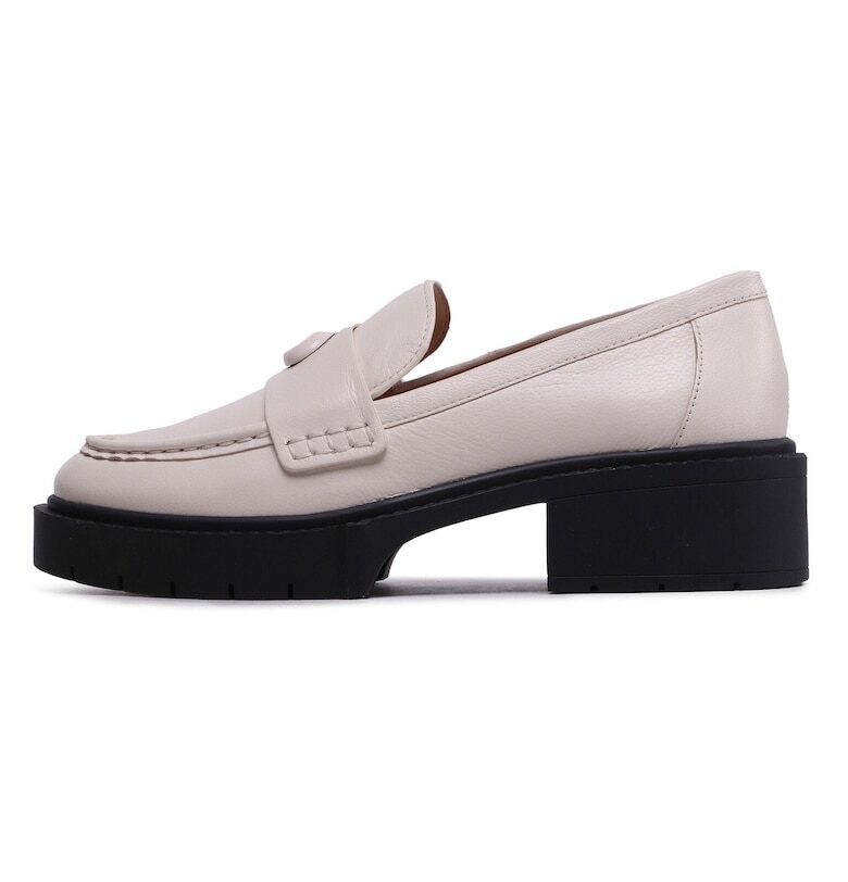 Дамски мокасини  CB990 - Естествена кожа - Бежов Coach