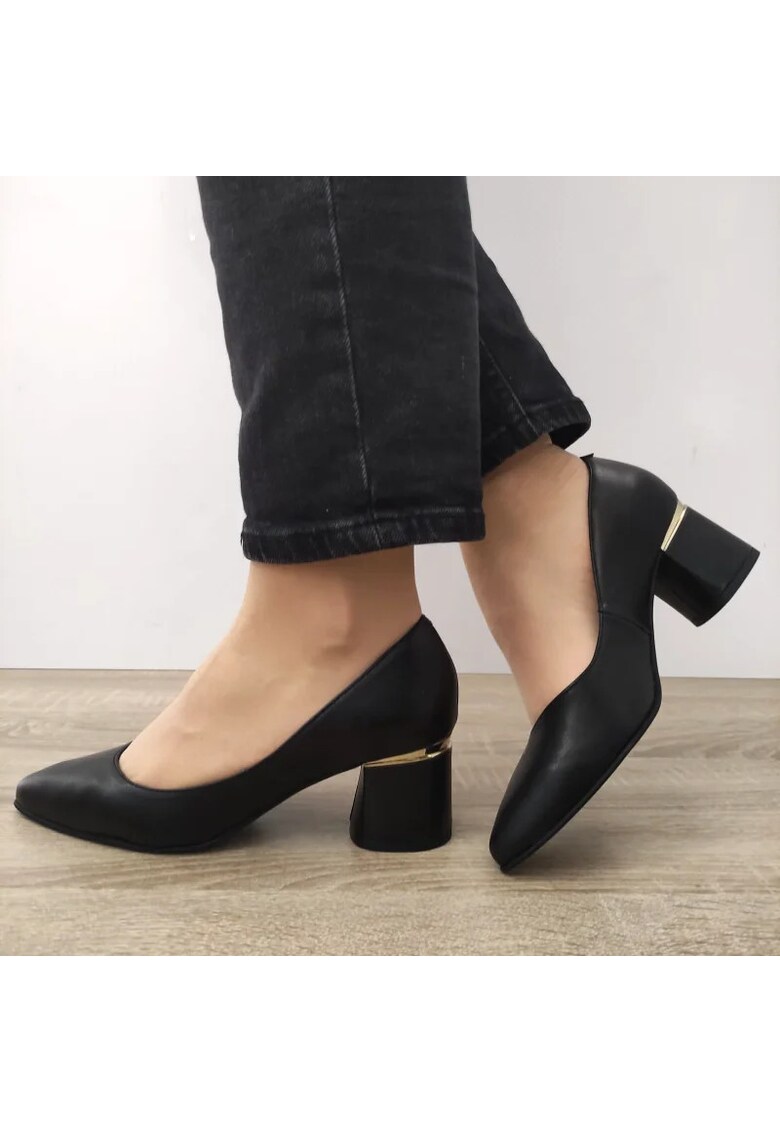 Дамски обувки 3615-1 Елегантни - Черен - Черен PERLLA