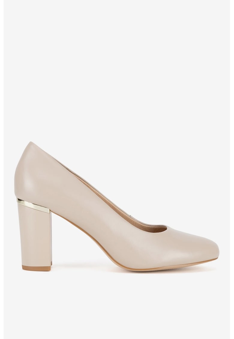 Дамски обувки 5903419946615 - Естествена кожа - Бежов - Бежов Lasocki