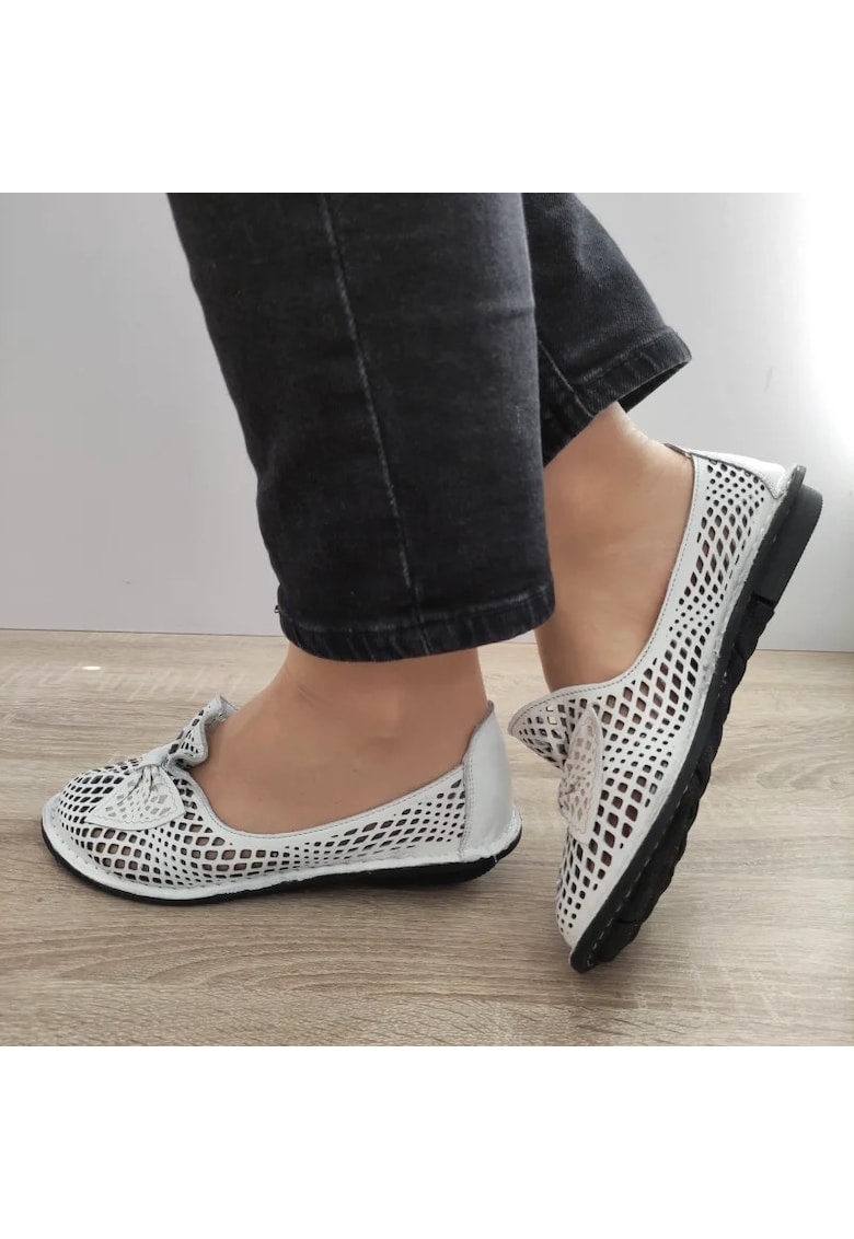 Дамски обувки 6670-02 - перфорирани - Бели - Бял - Бял DOGATI