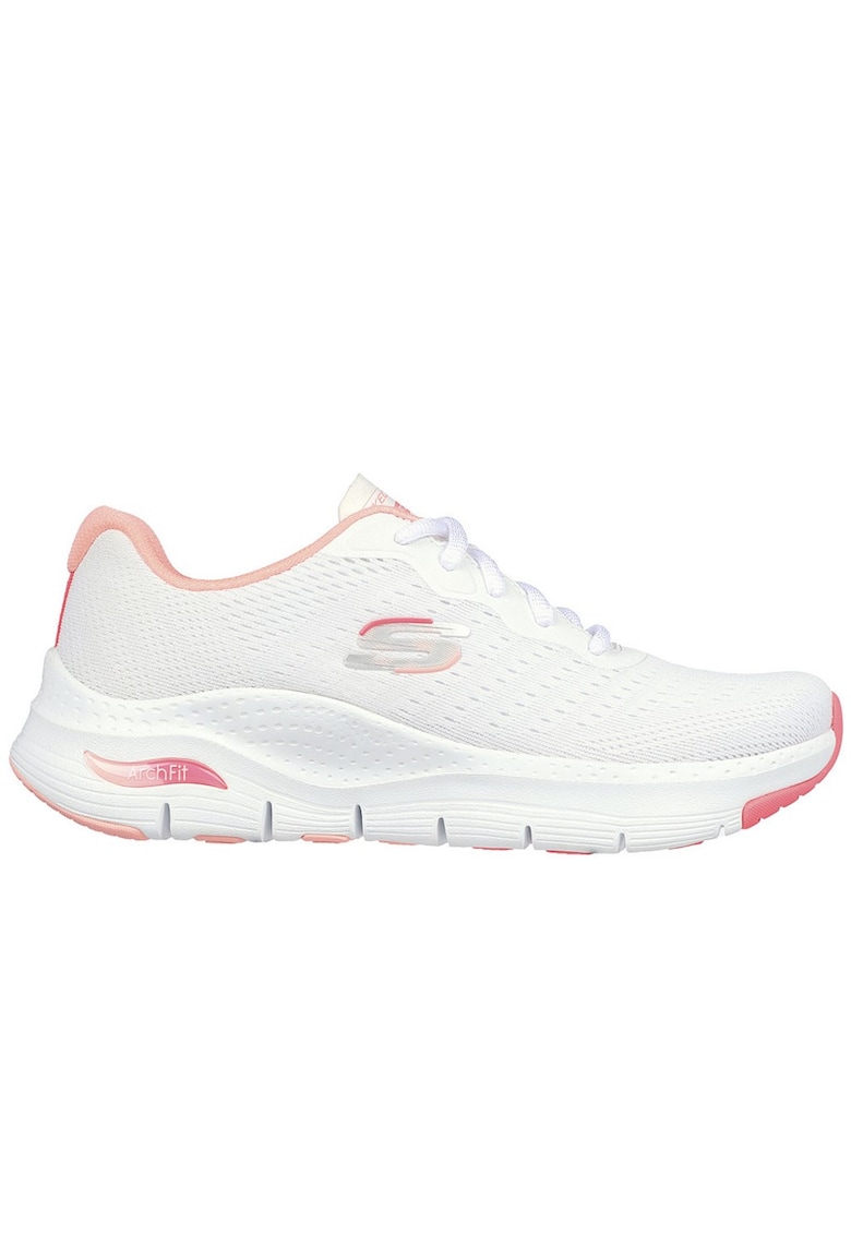 Дамски обувки 729223 - Текстил - Бели Skechers