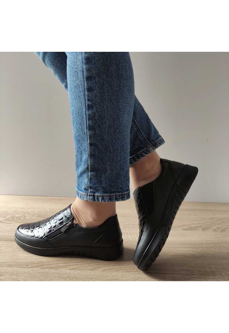 Дамски обувки H-0011 Croco - Черен BIO FLEX