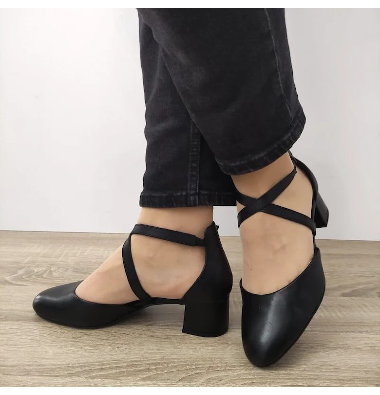 Дамски обувки на ток  82302-44 Черни - Черен - Черен Tamaris