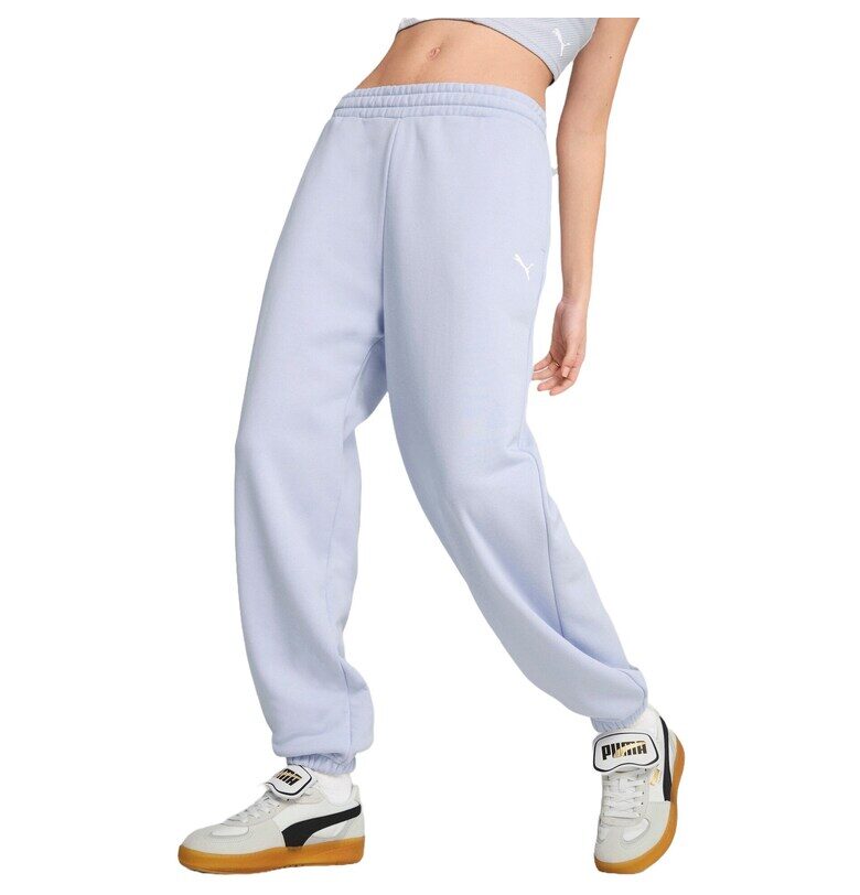 Дамски панталон  Wardrobe Ess Relaxed Sweatpants Tr Cl Co - Син Puma
