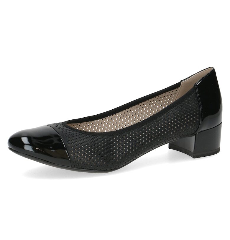 Дамски перфорирани обувки 9 22504 44 - Черен Caprice