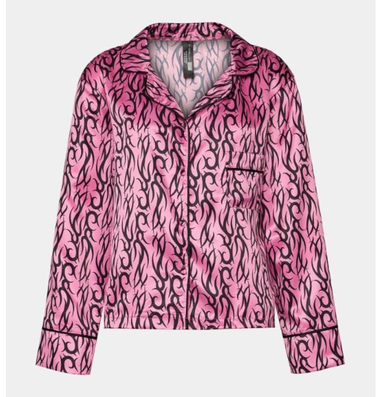 Дамски пижамен топ -  302999613 - Полиестер - Розов - Розово Bluebella