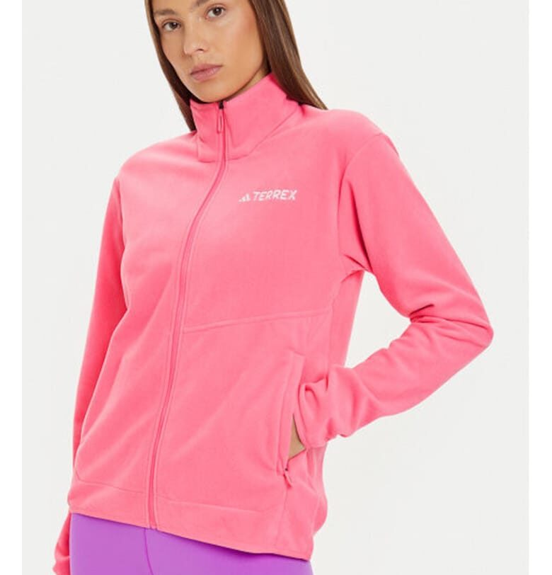 Дамски полар -  303973056 - Рециклиран полиестер - L INTL - Розов adidas