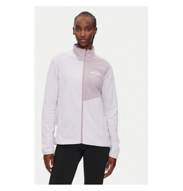 Дамски полар -  303973124 - Рециклиран полиестер - Лилав adidas