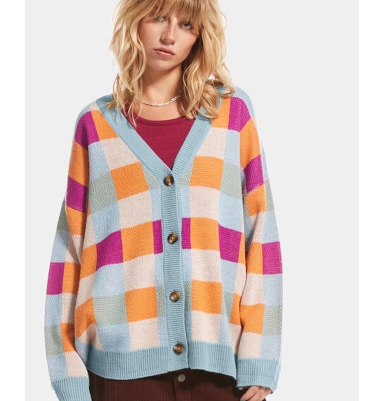 Дамски пуловер -  12403 - Акрил - Син ROXY