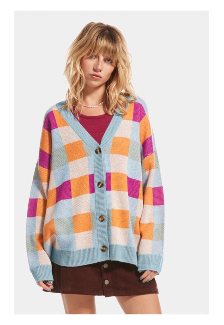 Дамски пуловер - 12403 - Акрил - Син ROXY