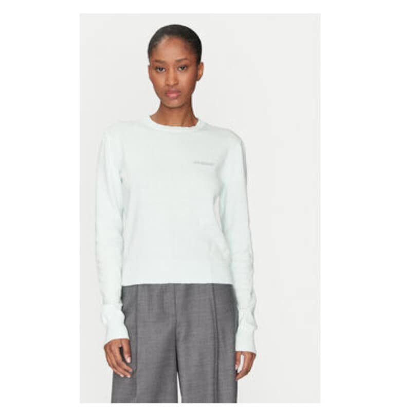 Дамски пуловер - 2-ри ден - 305138620 - Памук/Вълна - Син - Син 2ndday