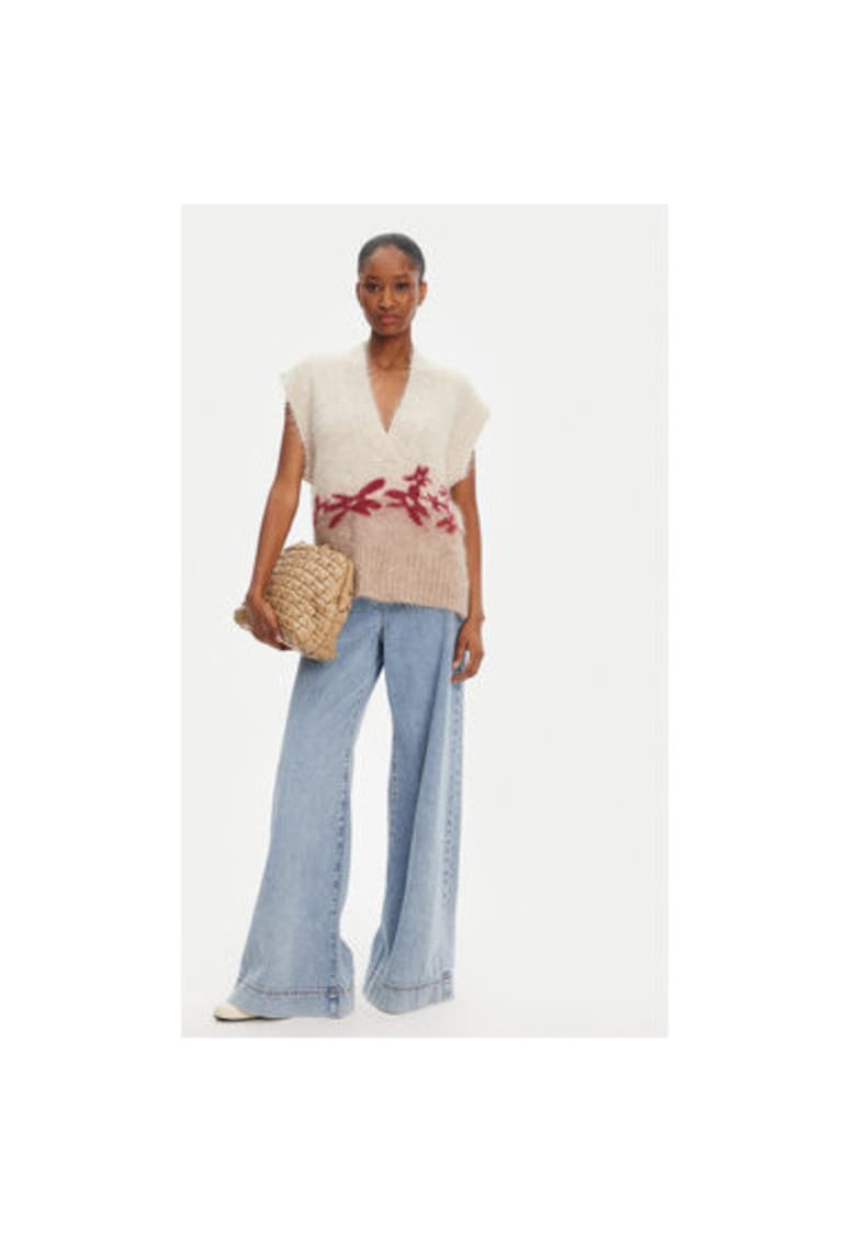 Дамски пуловер 252160125272 - Вълна алпака/Акрил - Бежов - Бежов Munthe