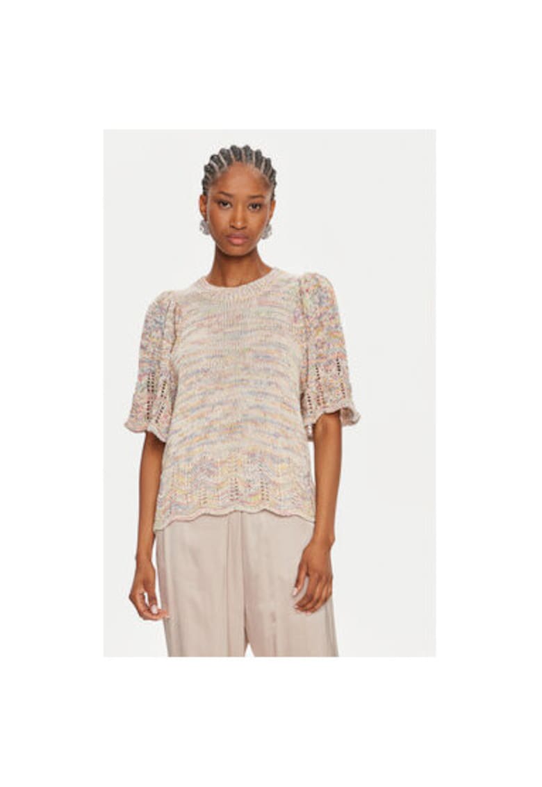 Дамски пуловер - 304000478 - Памук/Полиестер - Многоцветен - Многоцветен Munthe