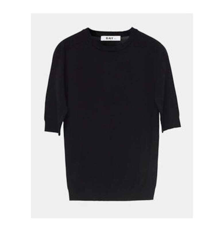 Дамски пуловер -  304007613 - Мериносова вълна - Черен - Черен Day Birger