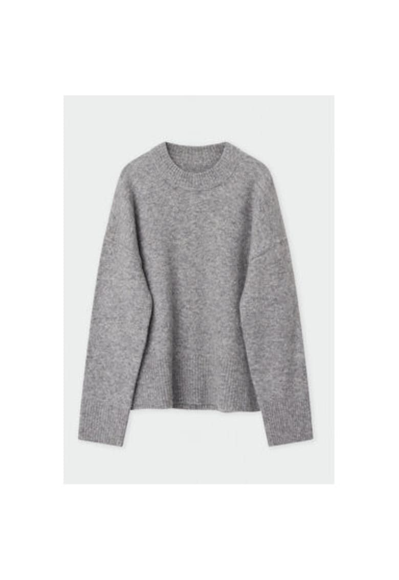 Дамски пуловер - 304007750 - Вълна алпака/Вълна/Рециклиран полиестер - Сив - Сив Day Birger