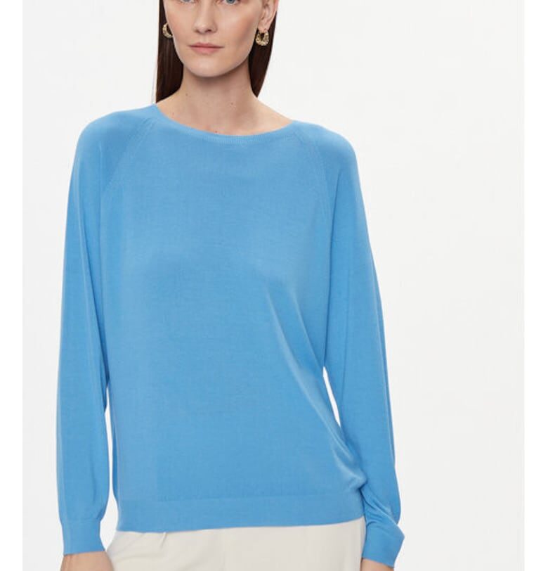 Дамски пуловер -  304107085 - Вискоза - Един размер INTL - Син kontatto