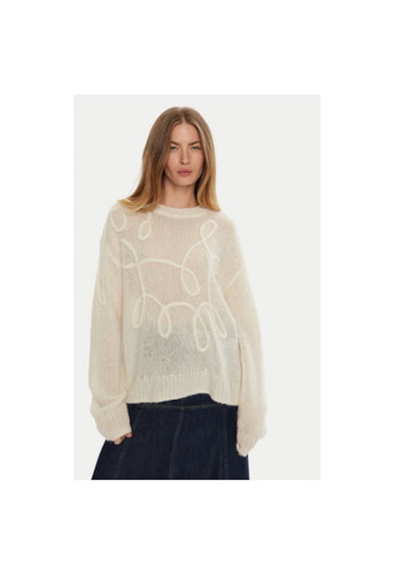 Дамски пуловер - 304135477 - Полиамид/Вълна/Алпака - Бежов - Бежов Munthe