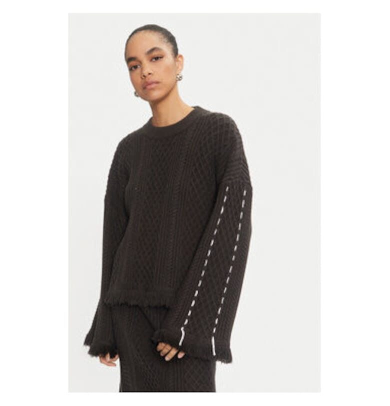 Дамски пуловер -  304177101 - Акрил/Полиестер/Найлон - Черен - Черен Karen by Simonsen