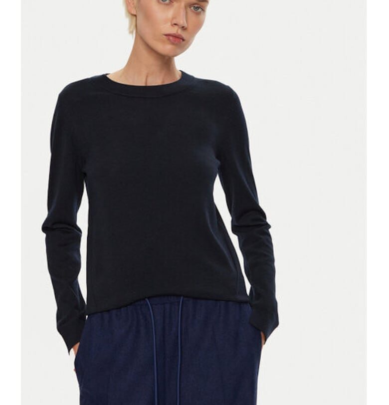 Дамски пуловер -  304333866 - Вълнен - Син - Син BOSS