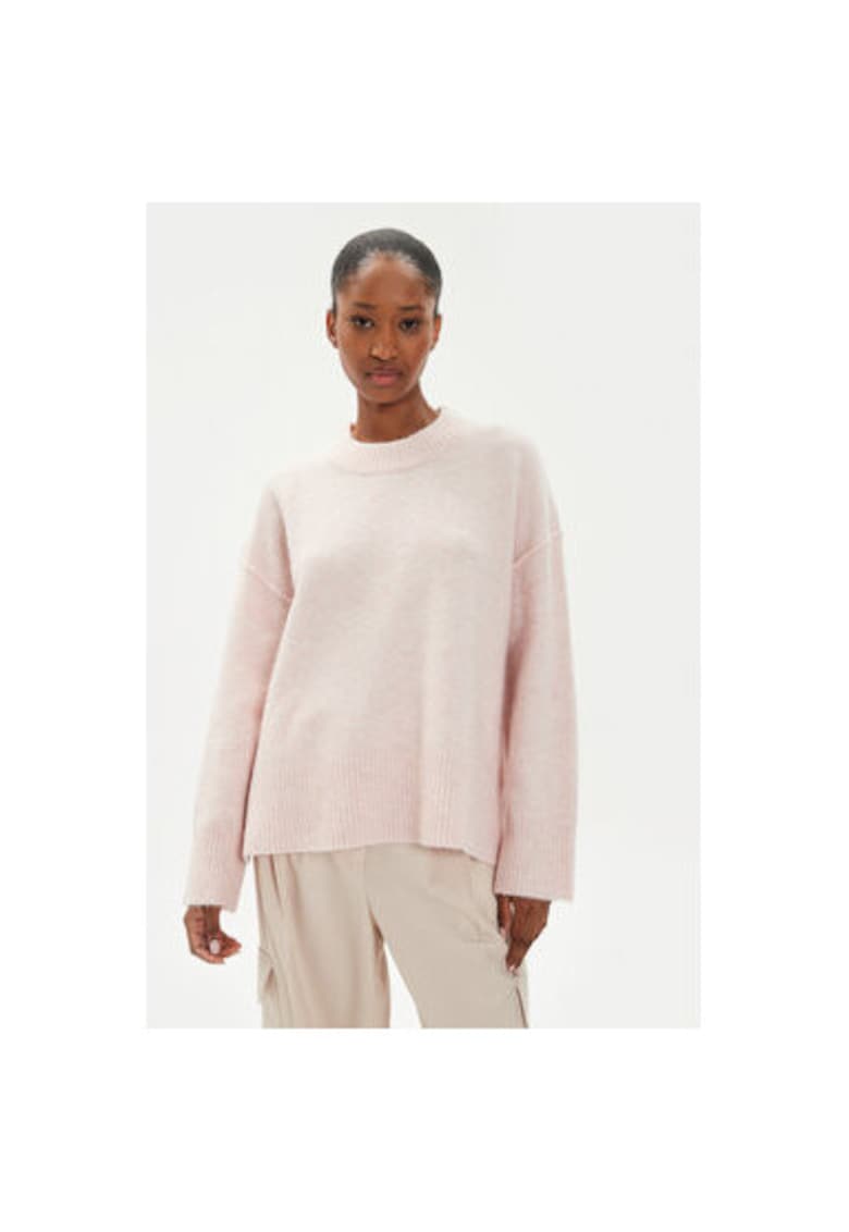 Дамски пуловер - 304354632 - Вълна алпака/Вълна/Рециклиран полиестер - Розов - Розово Day Birger