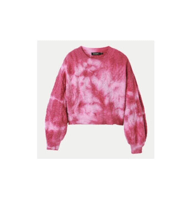 Дамски пуловер -  304477492 - Акрил/Полиестер/Полиамид - Розов - Розово DESIGUAL