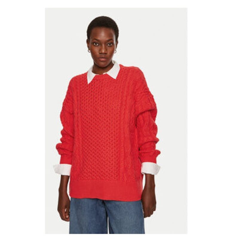 Дамски пуловер -  304549021 - Памук/Акрил - Черен - Черен Staud