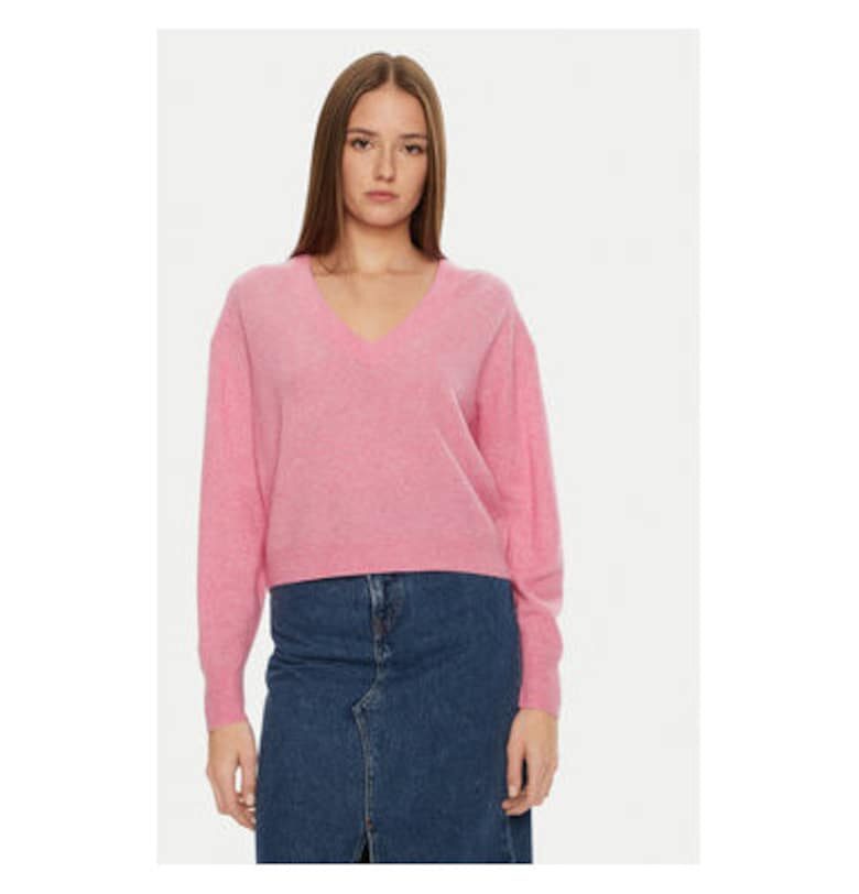 Дамски пуловер -  304610806 - Вълна/Полиамид - Розов - Розово American Vintage